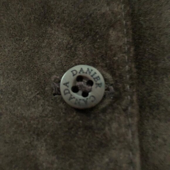 Rich Dark Chocolate Danier Suede Jacket - Picture 9 of 10